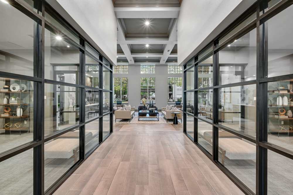 Community clubhouse with beautiful interiors at Lyndon in Houston,Texas
