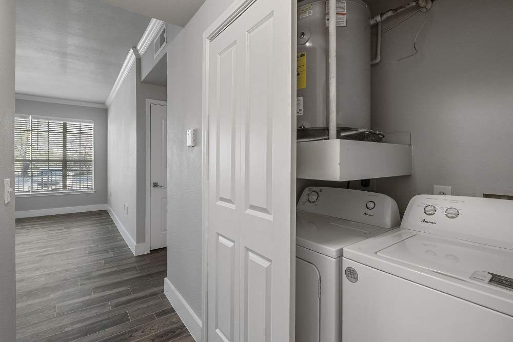 In-home laundry facility at Lyndon in Houston,Texas