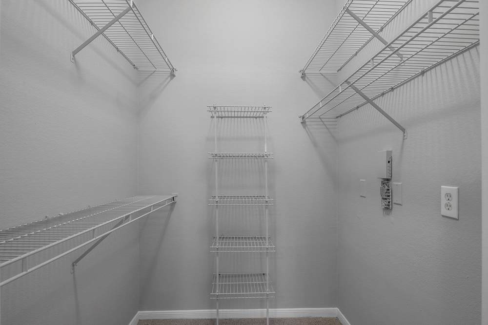 Walk-in closet at Lyndon in Houston,Texas