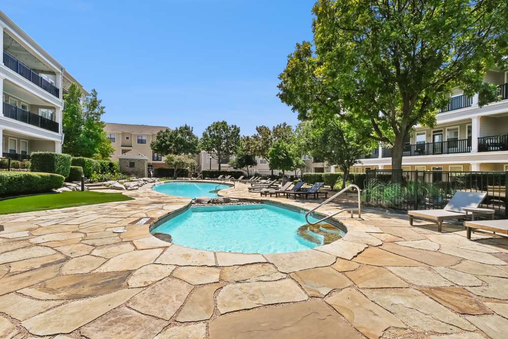 Pool with lounge chairs