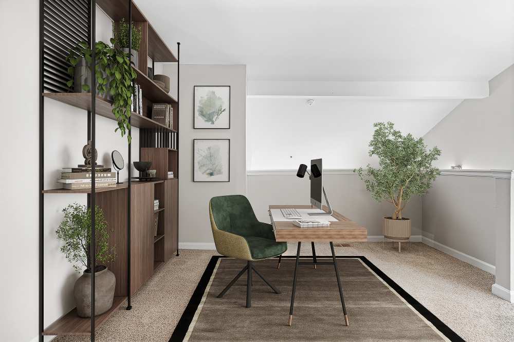 Modern in home loft office at Isabella Apartment Homes in Greenwood Village, Colorado