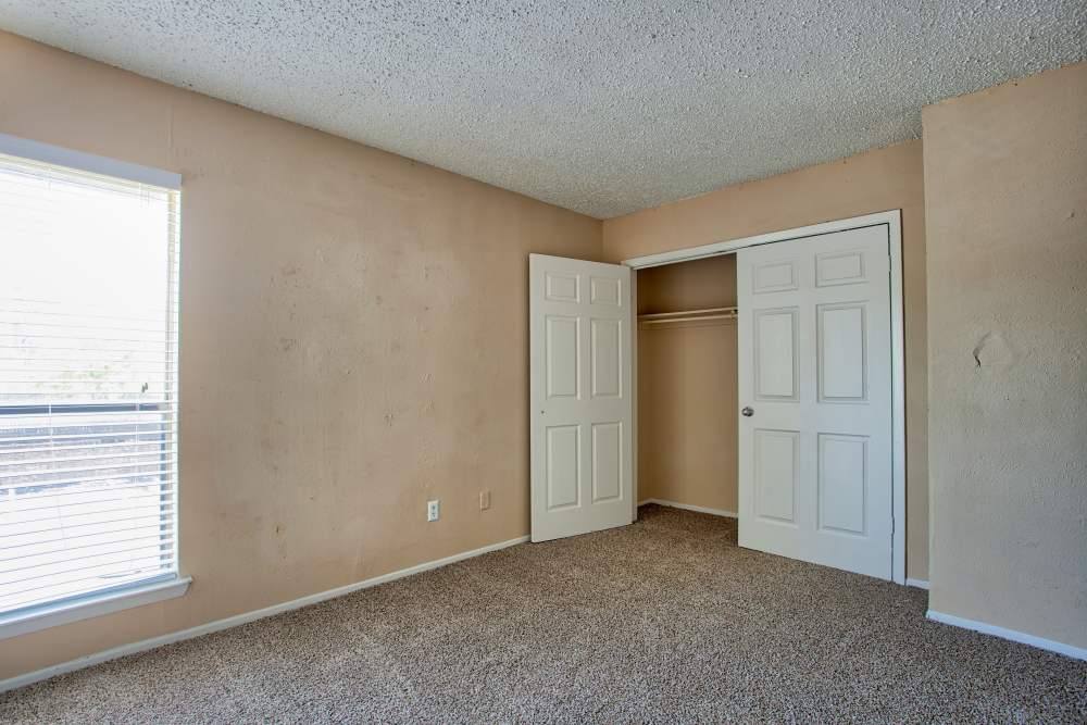 Unfurnished bedroom at Highlands Creek Apartments in Dallas,Texas