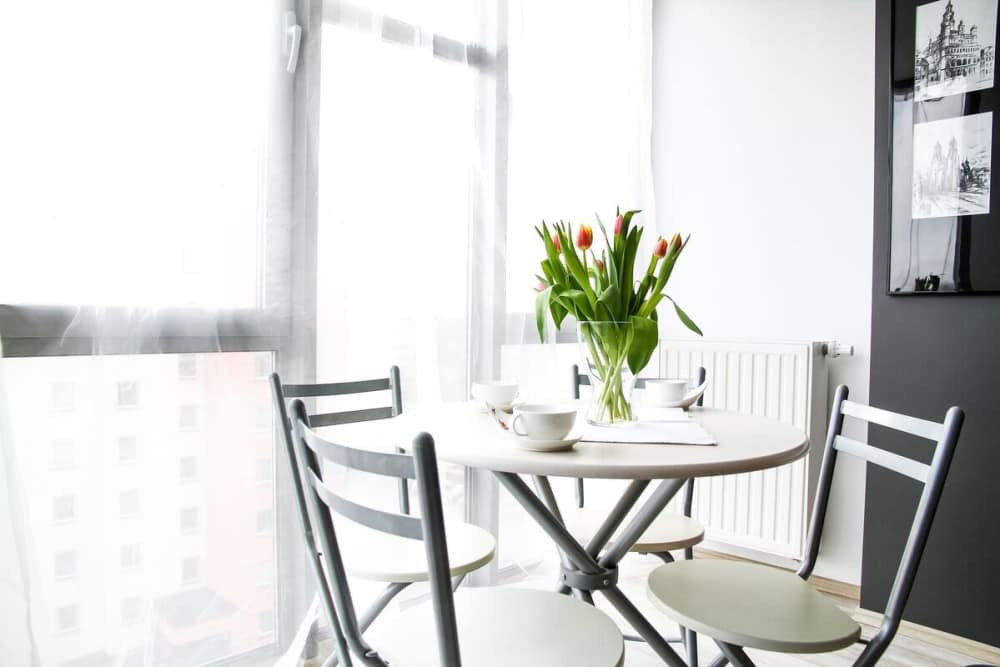 Dining table at Commerce Senior in Los Angeles, California