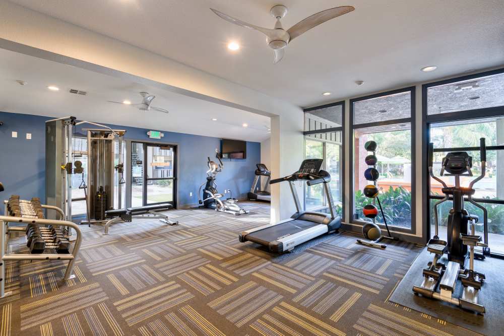 Fitness center at Falls at Arden in Sacramento, California