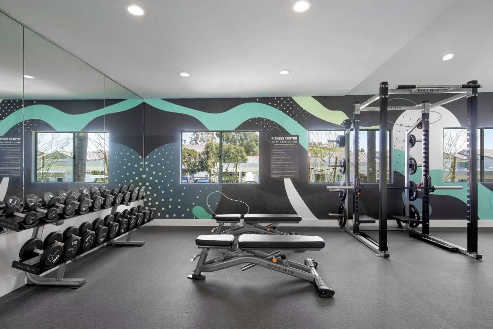 Fitness center at Marea in Dana Point, California