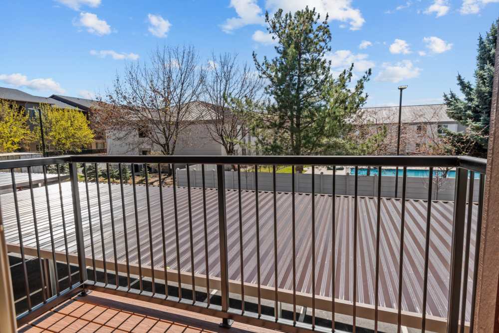 Private patio at Peak 42 in Bend, Oregon