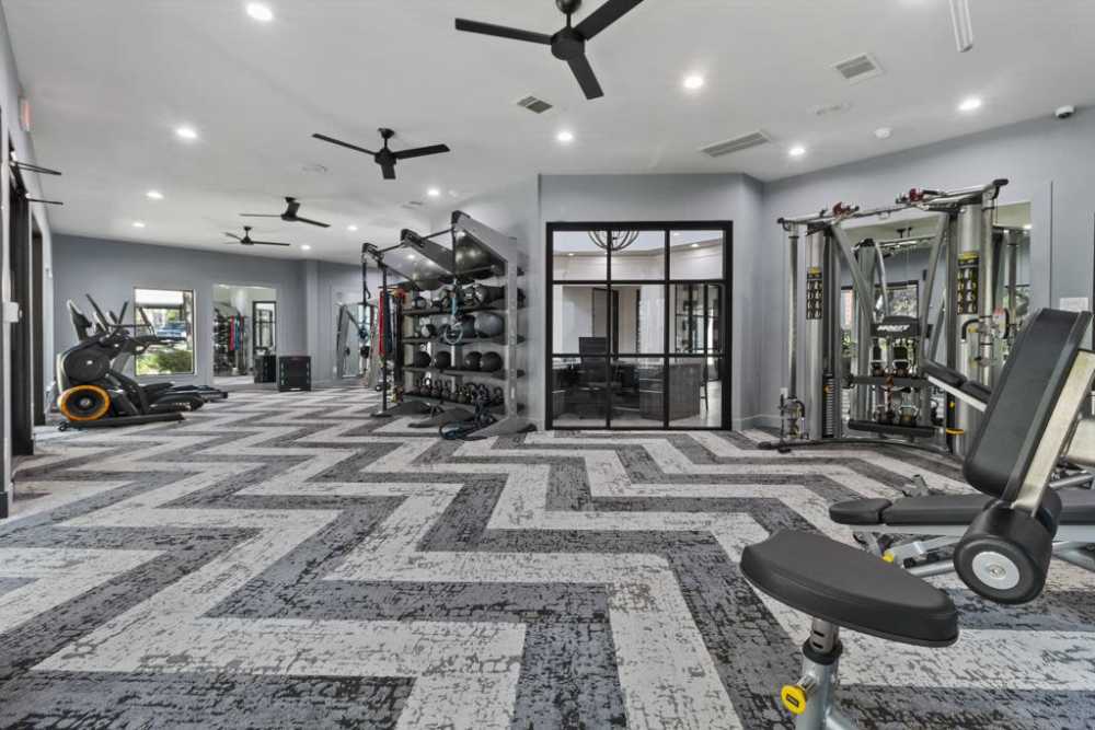Community fitness center at Charleston in San Antonio,Texas