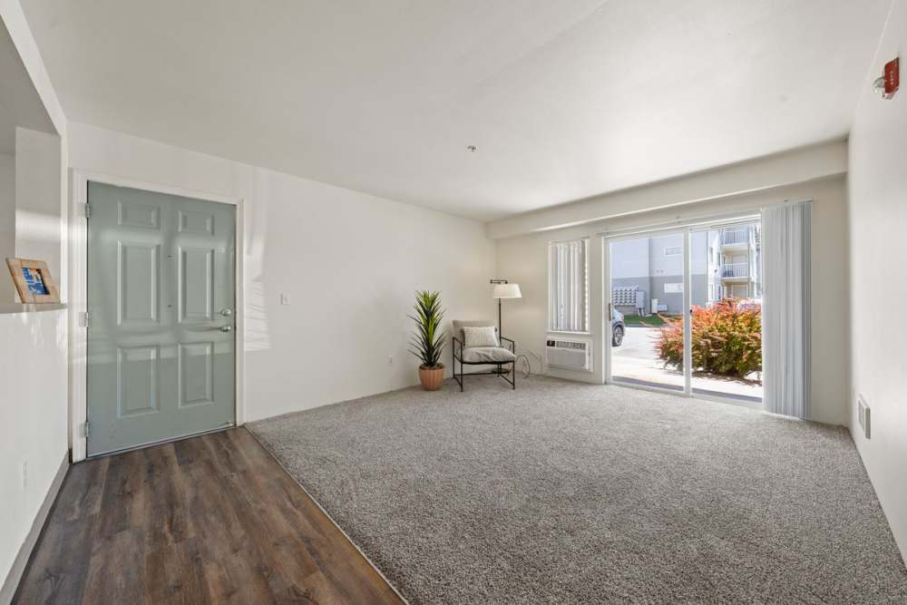 Heron Creek 3x2 Living Room & Patio Photo Gallery | Heron Creek Apartments in Moses Lake, Washington