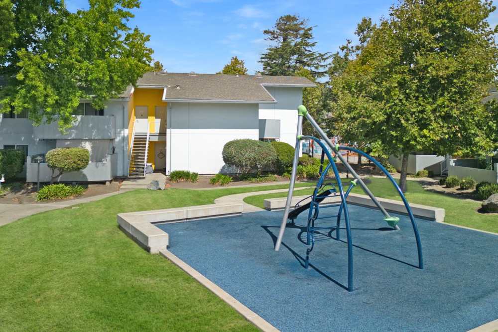Kid's playground at Lakeside Village in San Leandro, California