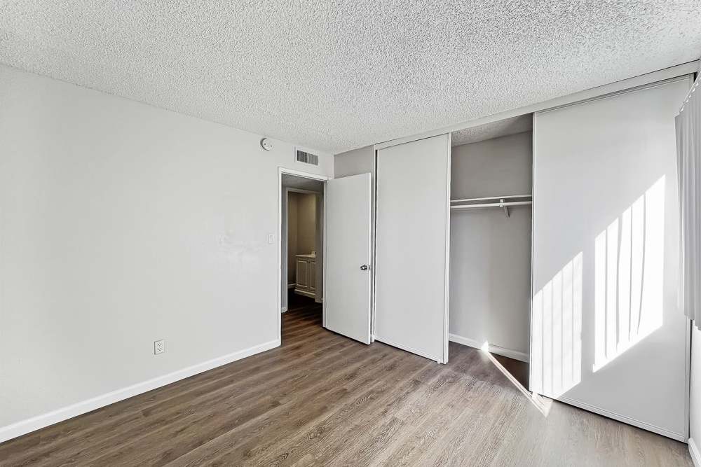 Walk-in closet at Village of the Pines in Reno, Nevada