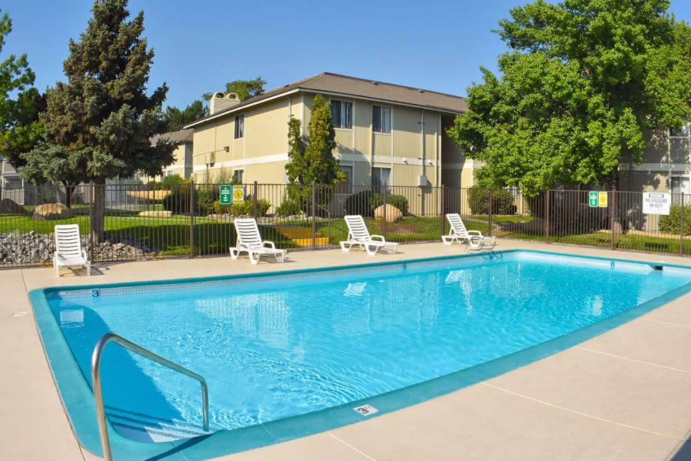 Swimming pool at Village of the Pines in Reno, Nevada