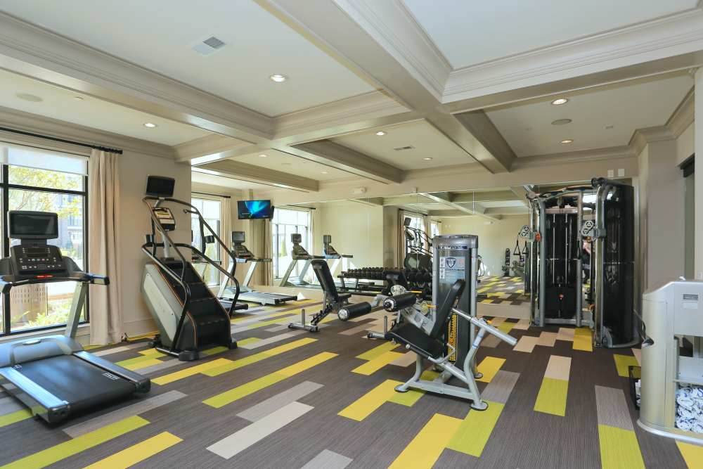 Fitness center at 2370 Main at Sugarloaf in Duluth, Georgia