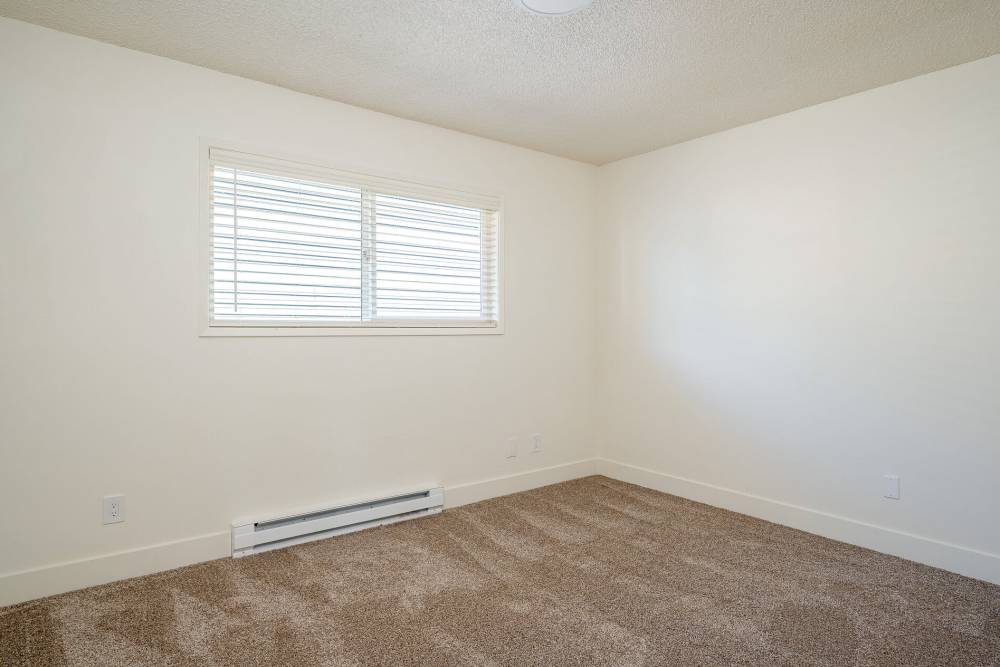 Spacious bedroom area at Firwood Station in Portland, Oregon