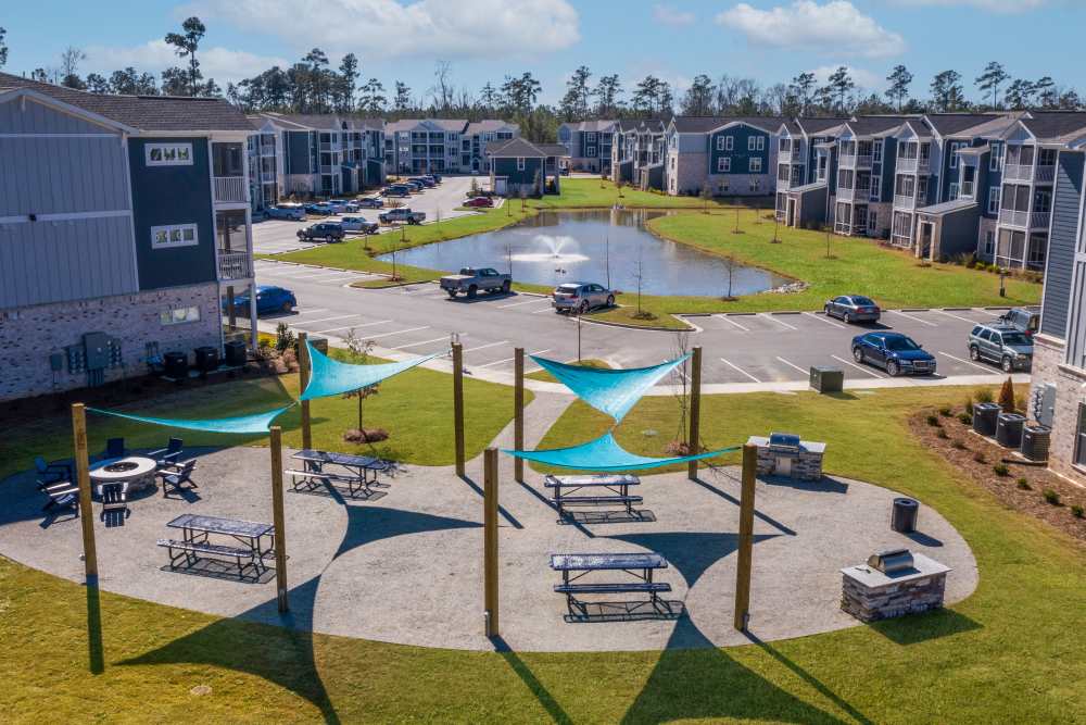 Community aerial second view at South City Apartments in Summerville, South Carolina