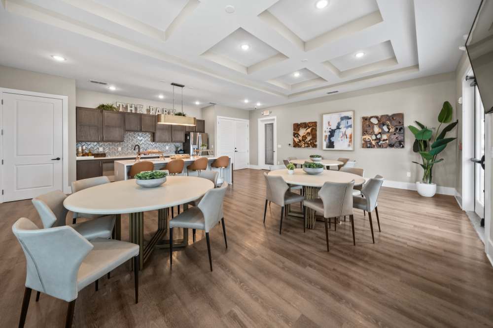 Large clubhouse with dining area at The Park at Massalina in Panama City,Florida