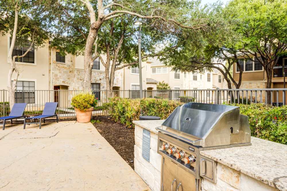 BBQ grill at The Quarry Townhomes in San Antonio, Texas