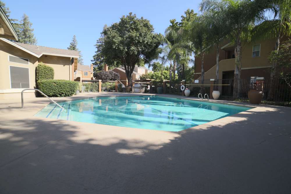Resort-style swimming pool at Willow Grove in Modesto, California