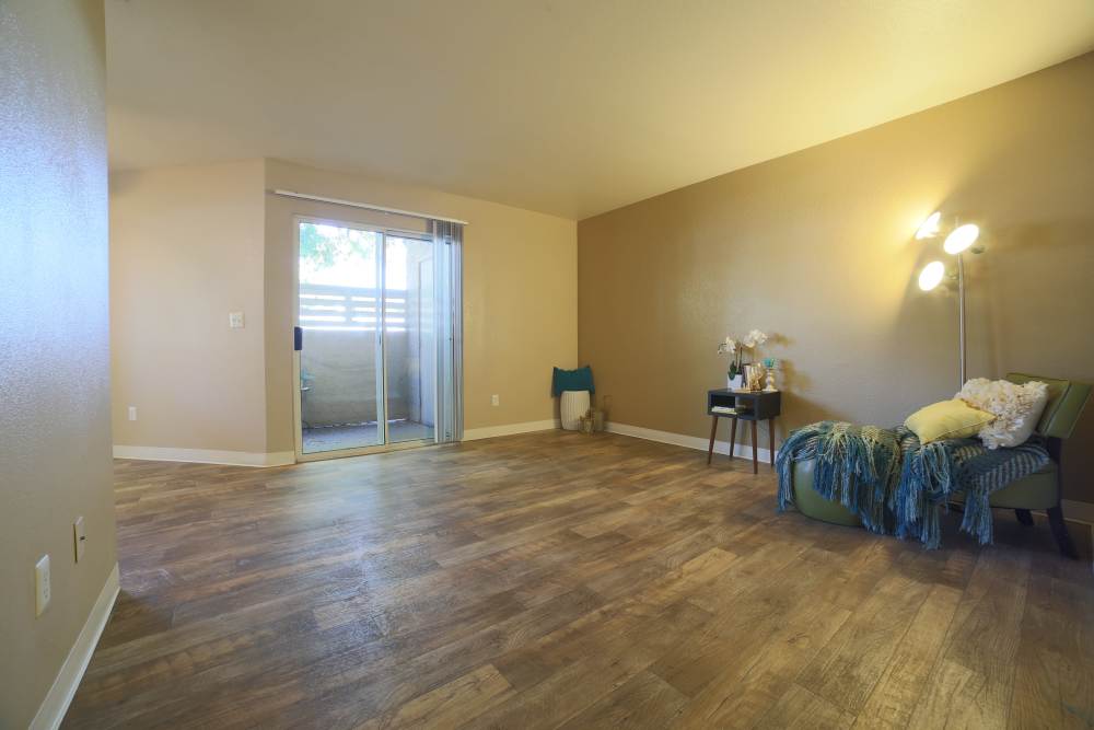 Unfurnished living area at Willow Grove in Modesto, California