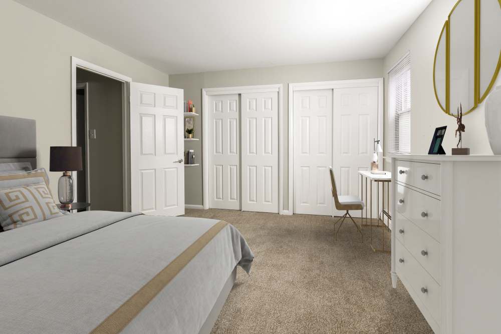 Bedroom at Aston Pointe Apartments in Aston, Pennsylvania