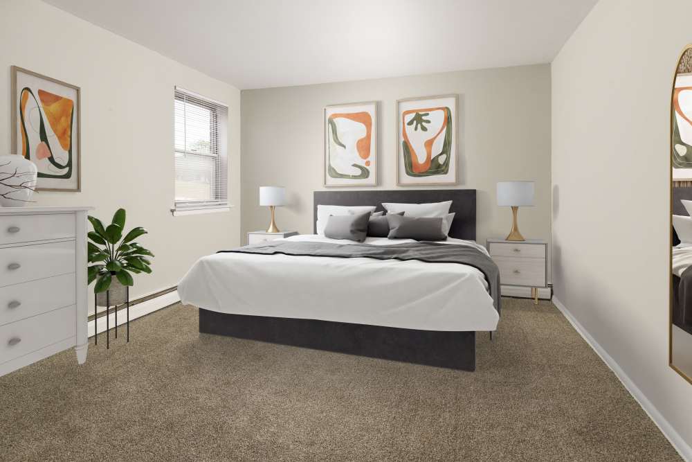 bedroom at Aston Pointe Apartments in Aston, Pennsylvania