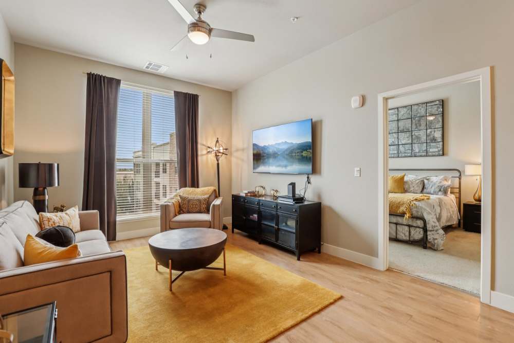 Living area in BDX at Capital Village