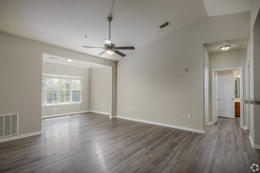 Unfurnished living room with ceiling fan at Preserve at Windsor Lake in Columbia, South Carolina