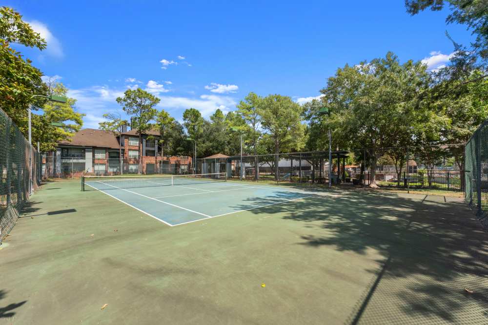 Tennnis court at Barnett in Houston, Texas