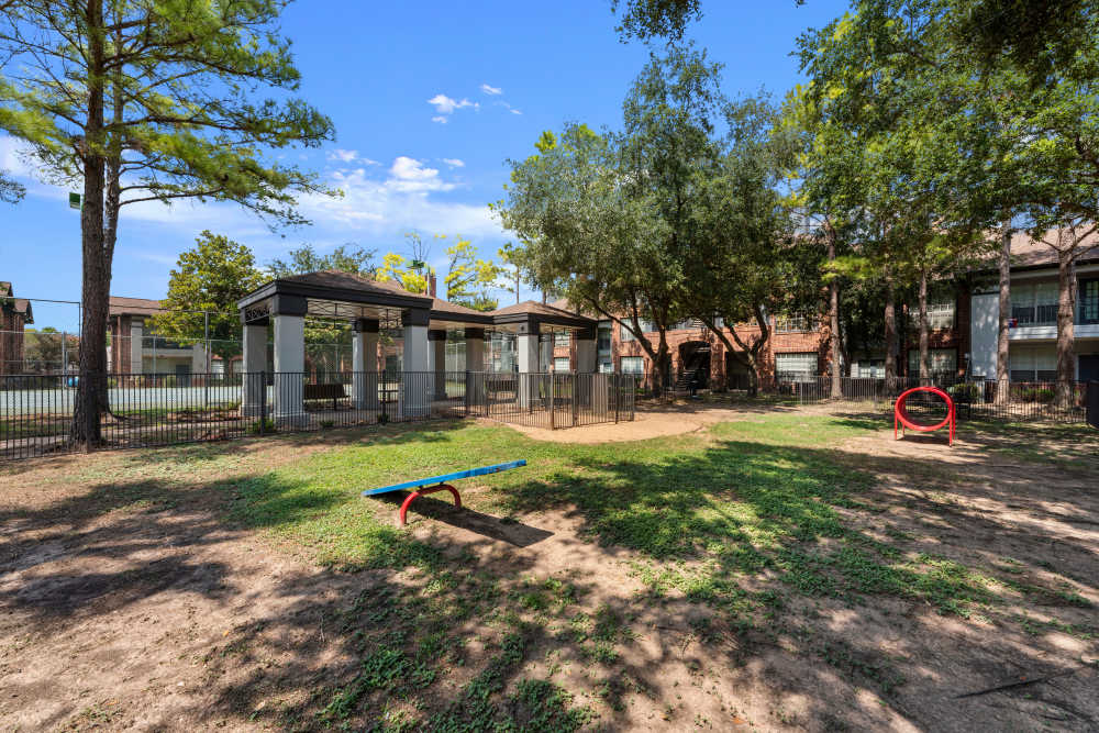 Dog park at Barnett in Houston, Texas