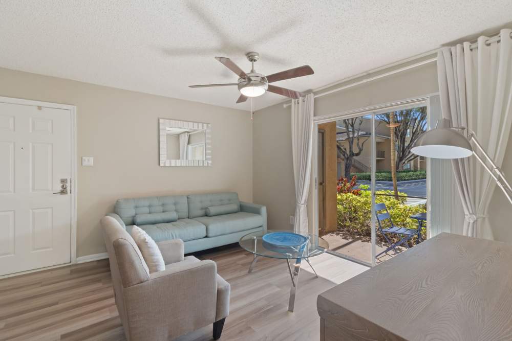 living room Palmetto Place in Miami, Florida