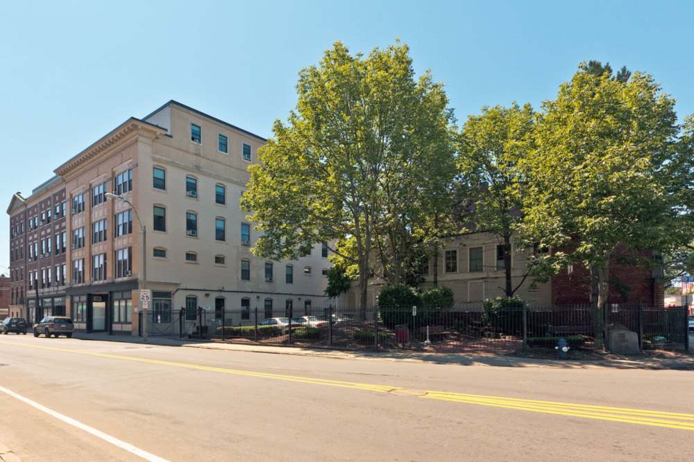Community building exterior view  at Irving Street in Framingham, Massachusetts
