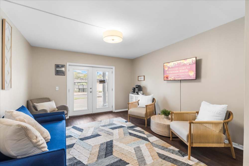 Fully equipped fitness center at Riverside North Apartment Homes in Chattanooga, Tennessee