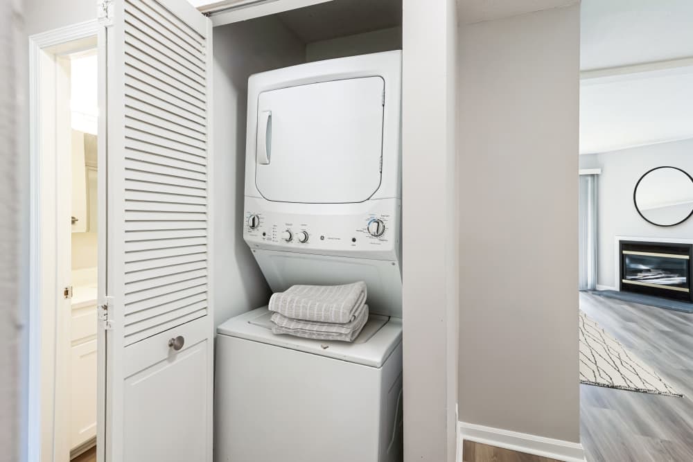 In-unit washer and dryer at Eagle Rock Apartments at Mohegan Lake in Mohegan Lake, New York