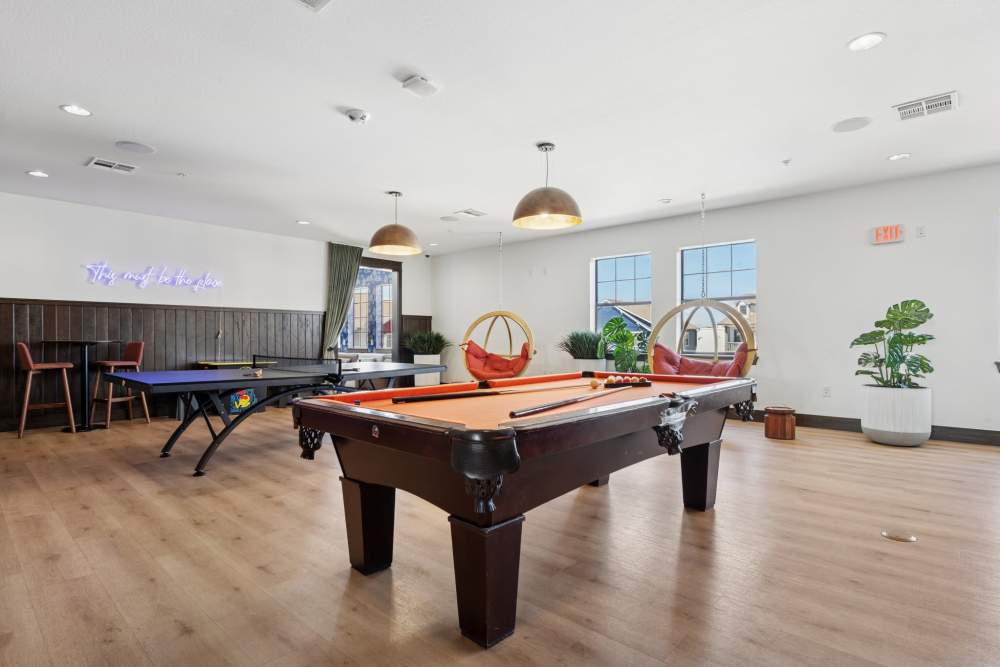 Game lounge at Cottage Row Stillwater in Stillwater, Oklahoma