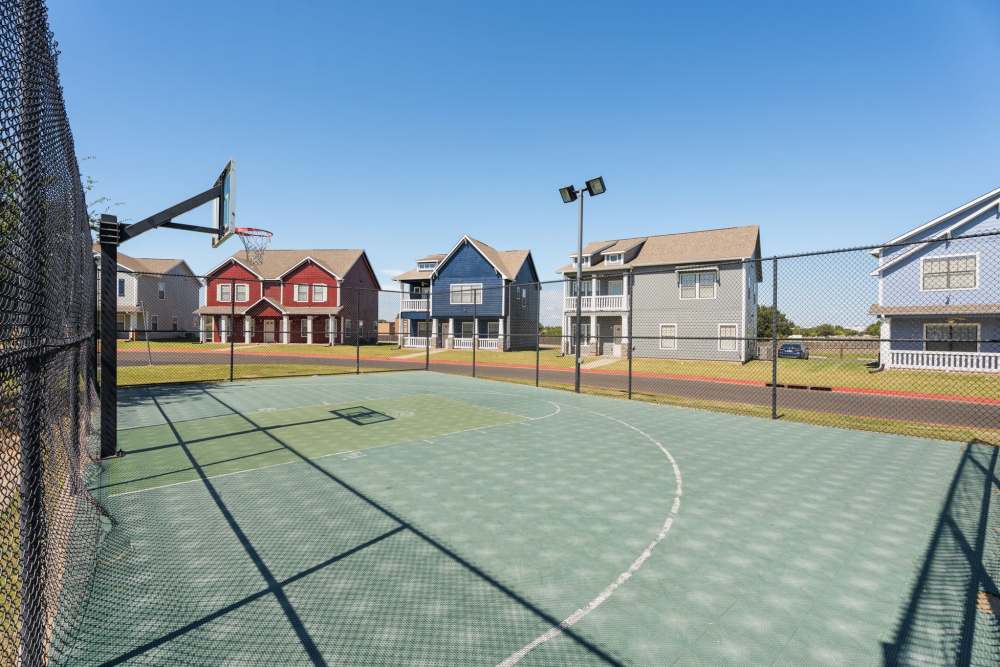 Outdoor basketball court at Cottage Row Stillwater in Stillwater, Oklahoma