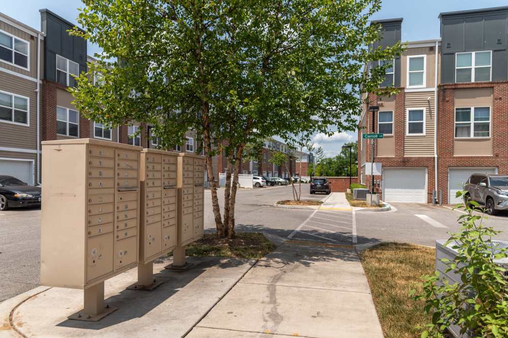 Community mail box at RiverWatch Apartments in Elkridge, Maryland