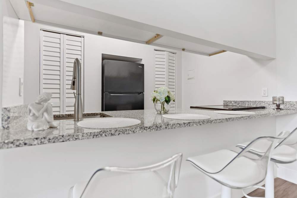 Model Living room and kitchen in Forest Place
