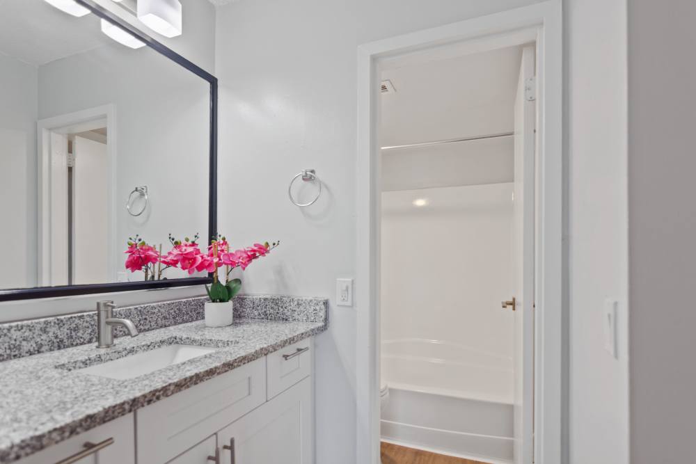 Model bathroom in Forest Place