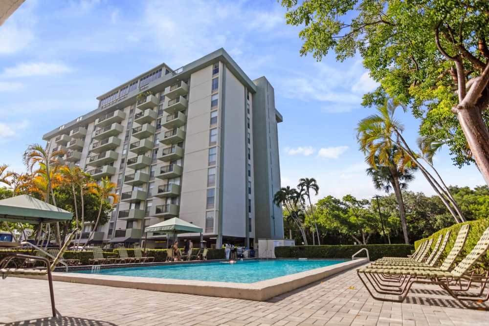 Community Pool and Patio at Forest Place
