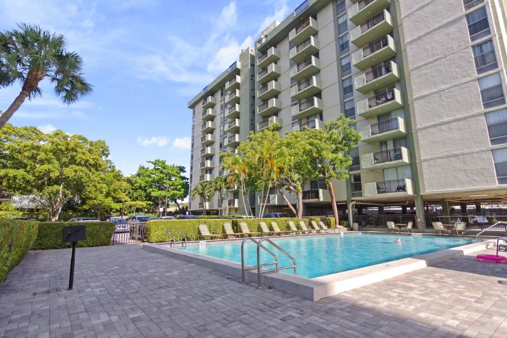 Community Pool and Patio at Forest Place