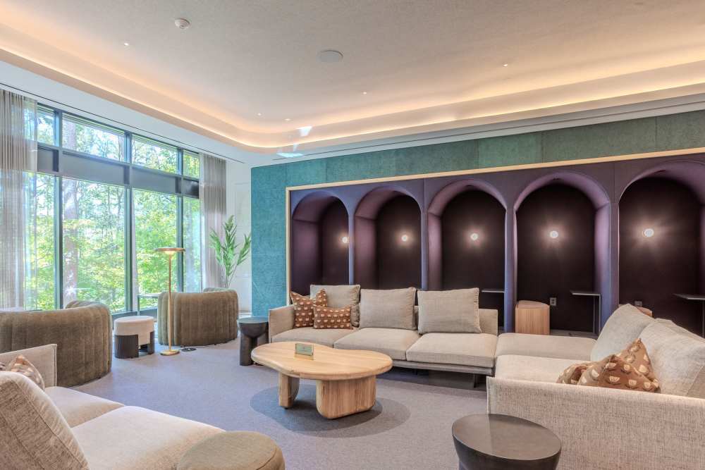 Lobby area at St. Albans Lofts in Raleigh, North Carolina