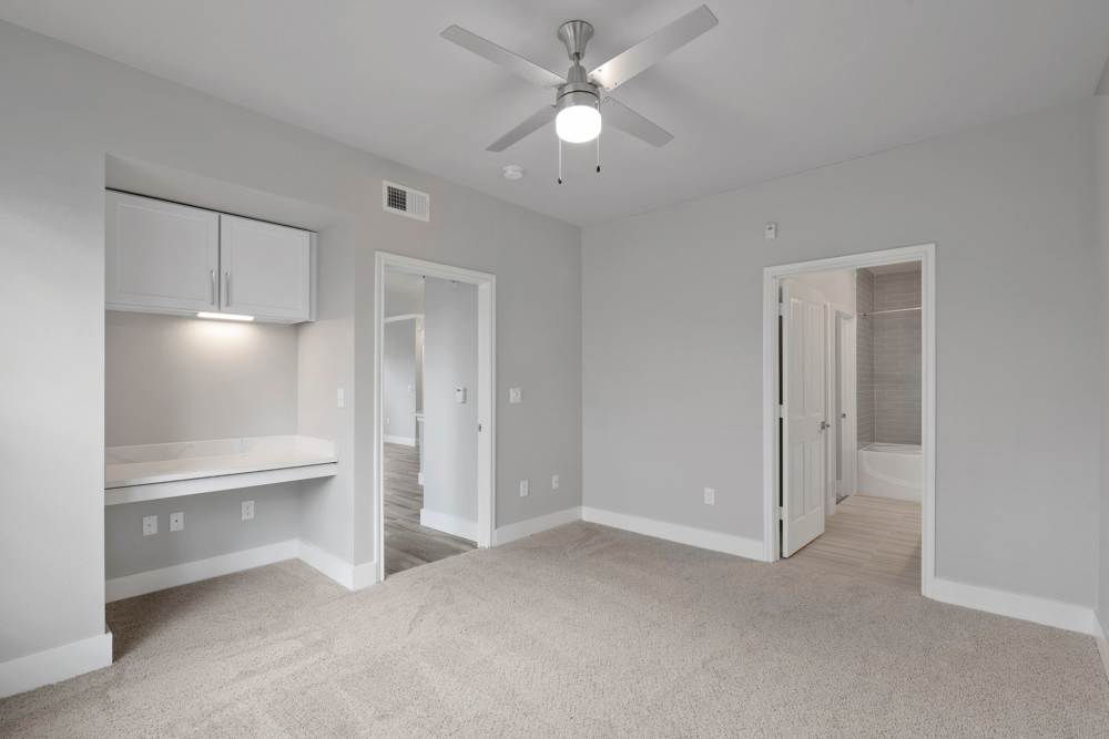 Open concept living spaces at Beacon Lakes in Dickinson, Texas