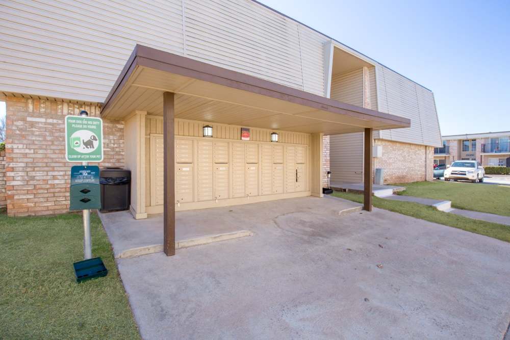 Building exterior porch at Council Crossing in Bethany, Oklahoma