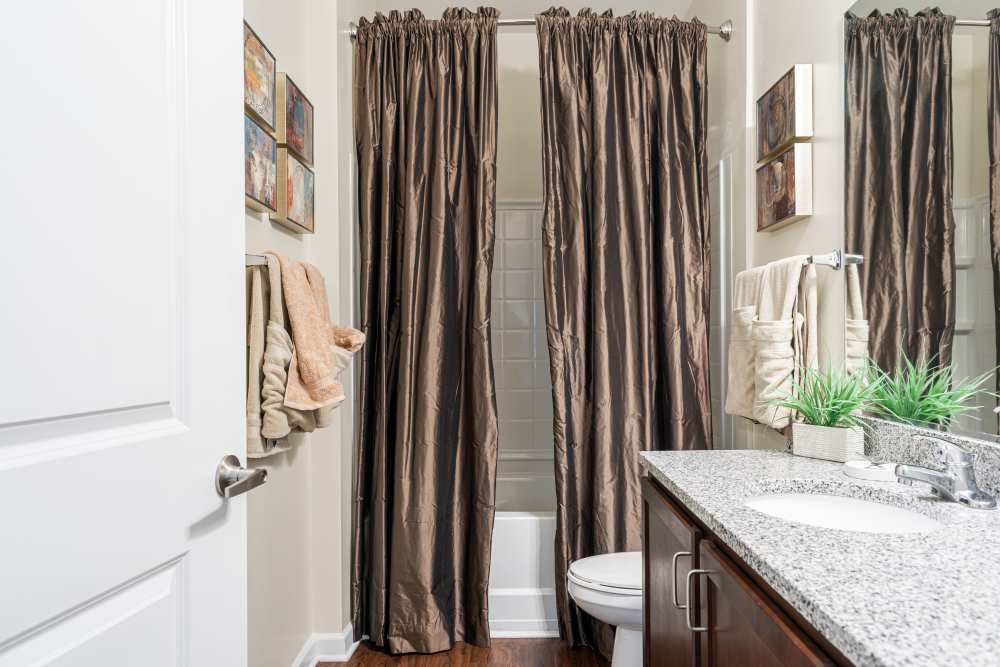 Beautiful bathroom at Oasis at Montclair Apartments in Dumfries, Virginia