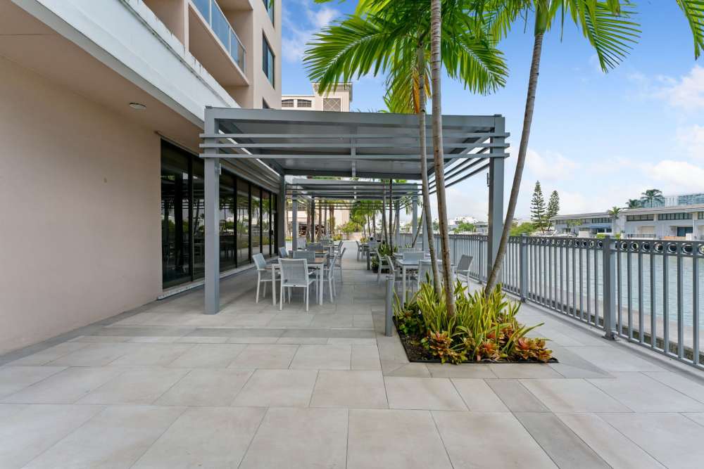 Outdoor space at Marina Del Mar in Sunny Isles Beach, Florida
