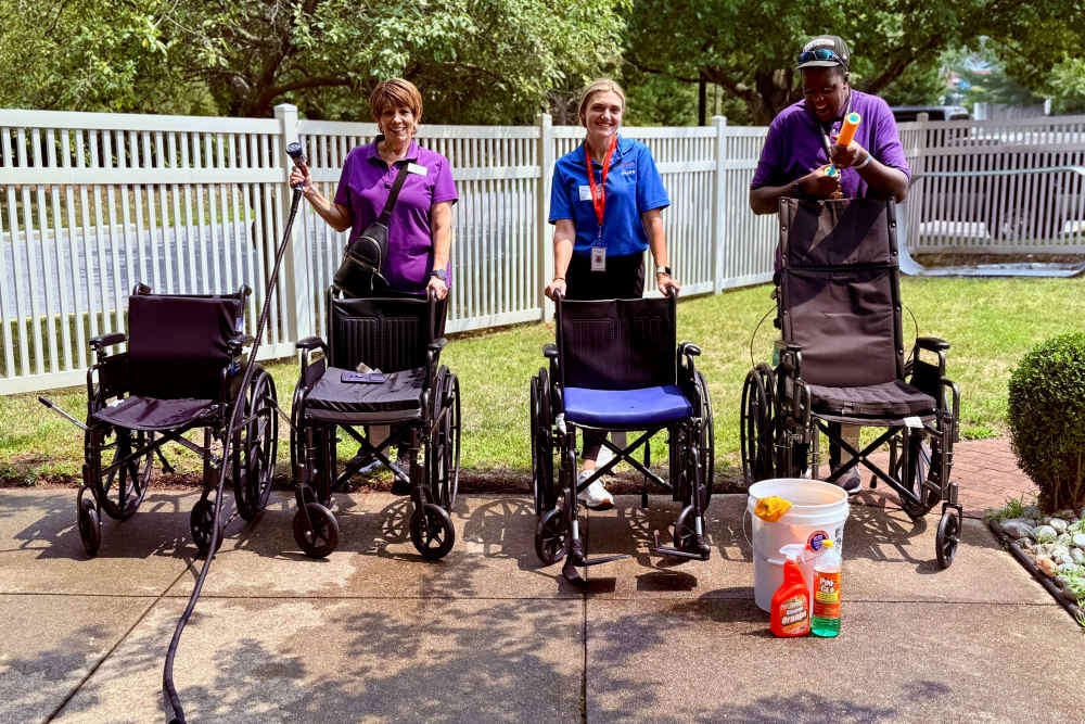 Bayada WC cleaning at Cardinal Village in Sewell, New Jersey