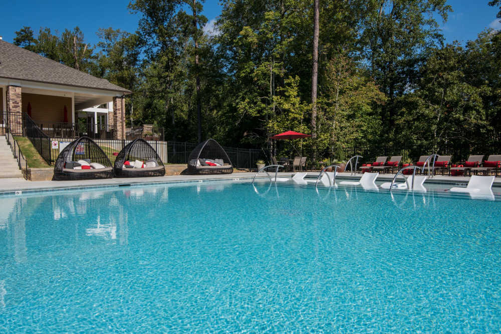 Resort-style pool at Lodge at Croasdaile Farm in Durham, North Carolina