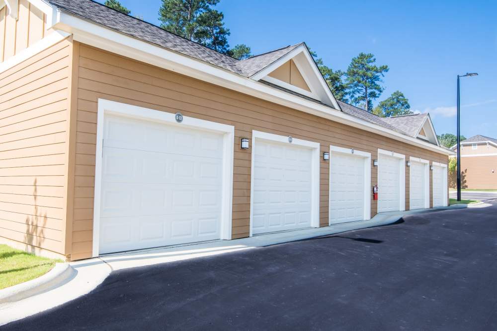 Garages at Lodge at Croasdaile Farm in Durham, North Carolina