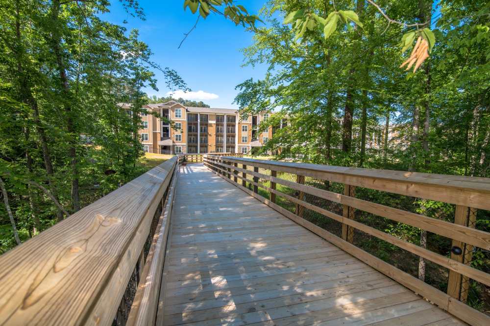 Bridge at Lodge at Croasdaile Farm in Durham, North Carolina
