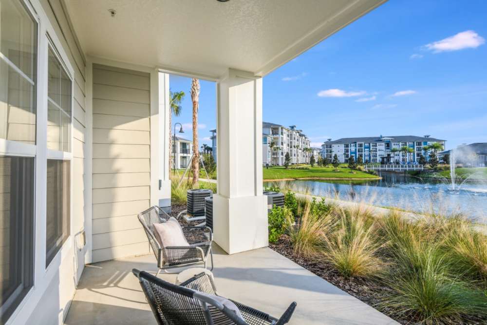 Balcony at Champions Vue Apartments in Davenport, Florida