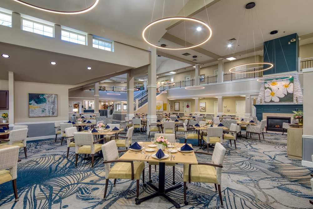 Dining room at The Commons on Thornton in Stockton, California